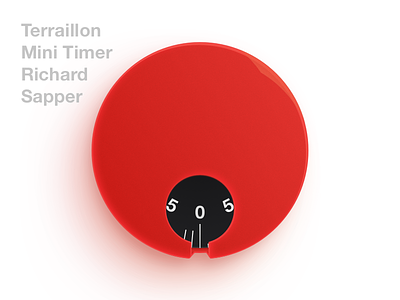 Terraillon Mini Timer By Richard Sapper Terraillon Mini Timer design free geometry harmony mockup richard sapper sketch terraillon timer