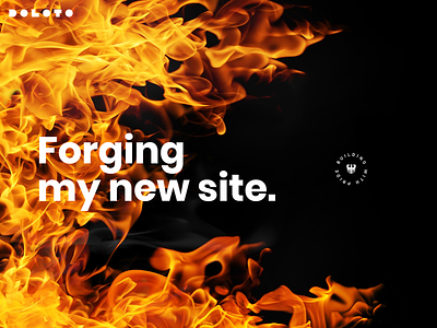 Forging my new site fibre fire flame forge new portfolio semplice site web