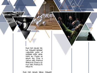 Startup brochure brand brochure company corporate triangles