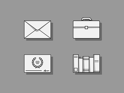 CV icons set