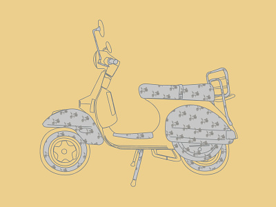 Stella Liberty Print illustrator pattern photoshop scooter stella vector