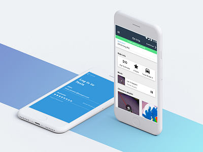 Ride-Sharing App Prototype android app ios lyft mobile tesla uber ui ux