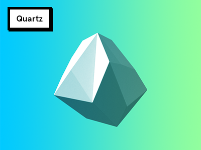 Quartz 3d cgi gradient quartz
