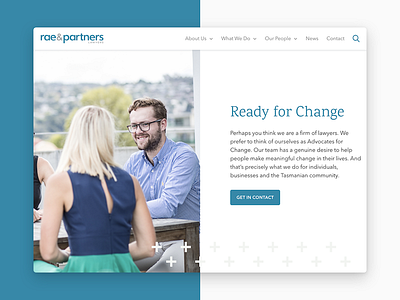 Rae & Partners clean firm law lawyer minimal modern ui website