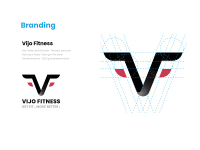 Branding for Vijo Fitness branding graphic design logo