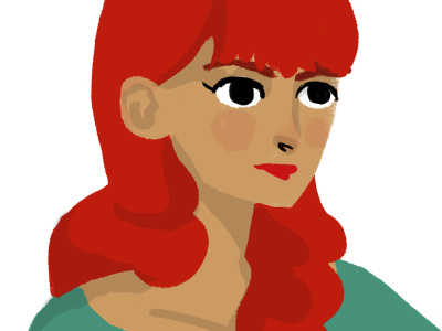 Spy doodle illustration kyle red hair rough