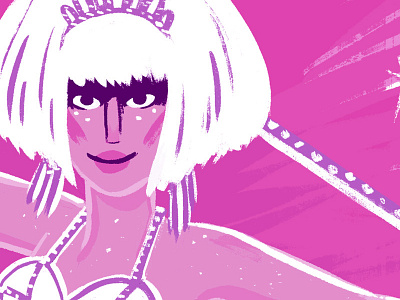 C'mon Diamond! adore diamond drag illustration kyle pink queen rough rupaul sparkle