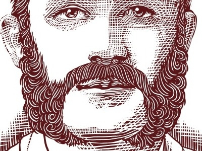 more mo man engraving hair illustration moustaches sepia