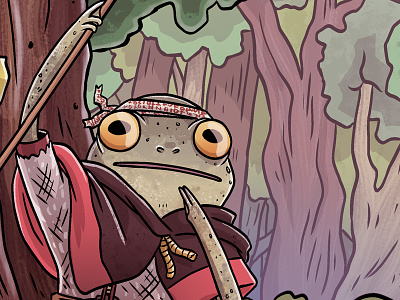 Gorrus panics adventure bullywug dnd fantasy frog illustration manga studio