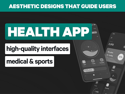 Health App Design app design deutsch dhealth digital health ehealth german health health app health application mhealth ui uiux ux