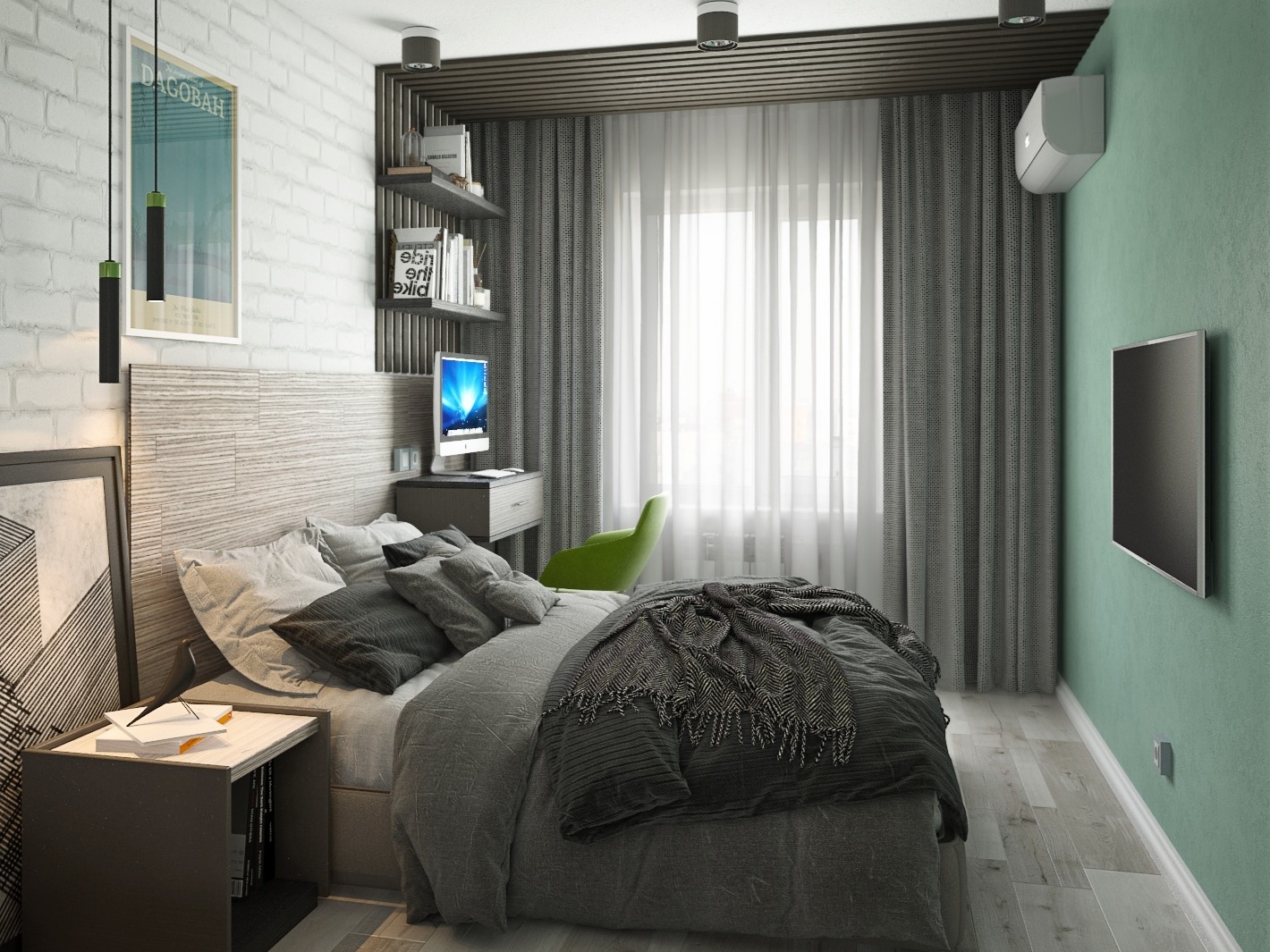 Bedroom Interior Design 3d Rendering By Zaripov Valentin On Dribbble