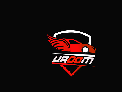 vroom car logo best logo dailylogochallenge design dribbble flat illustration illustrator logodesign trending unique logo vroom car logo