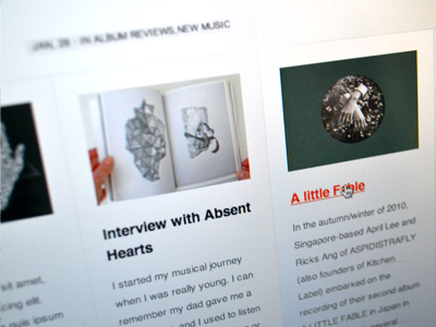 The Future Elements blog magazine minimal music wordpress
