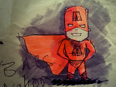 The start of something copic heros illustration markers rough super