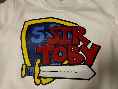 Sir Toby illustration kids t shirt