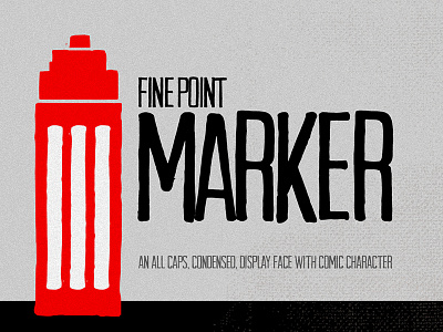 Fine Point Marker Font comic condensed display drawn font free vector art hand marker