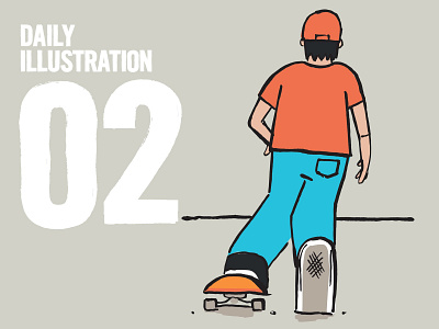 Daily Illustration 02 - Skate by Yes! Creative on Dribbble