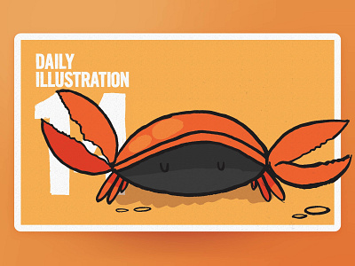 Daily Illustration 14 - Travelling Man brush brush pen copic dailychallenge designfeed dribbble dribbblers font habit hand drawn illustration illustrator ink ironlak orange typography