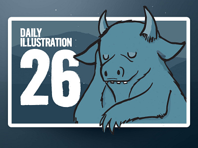 Daily Illustration 26 - Last but not least artdaily artwork brushpen childrensbook creative dailychallenge designfeed designspiration digitalpainting dribbble habit handdrawn happy illustration illustrator ink process wherethewildthingsare