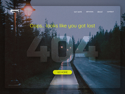 008 Ui Design 404 Page design minimal type ui ux web website