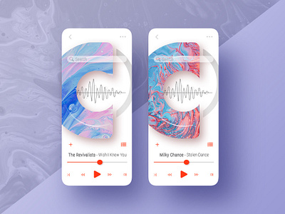 009 Ui Design Music Player app design minimal ui ux
