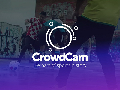 CrowdCam Logo camera crowd football logo sports