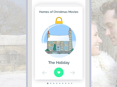 Homes of Christmas Movies - The Holiday christmas holiday home house illustrations movies