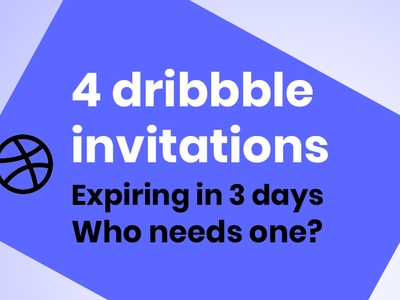 Invitation dribbble dribbble invite invitation