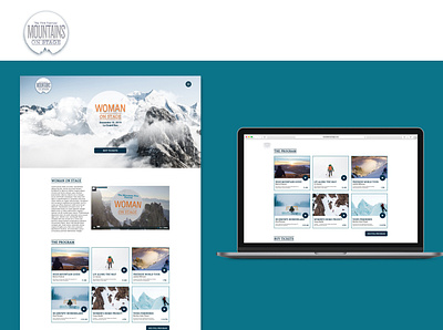 Mountains on Stage ui ux web