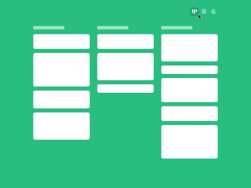 Tasks Board animation board cards concept gantt gif kanban list projects prototype simple tasks
