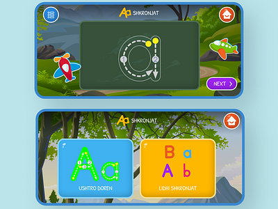 Rritu e meso - Game App #2 alphabet app design design game design icon illustration kids app minimal typography ux