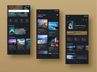 travel design ui