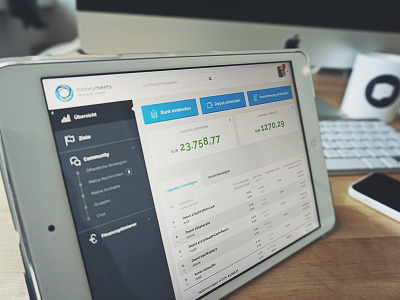 moneymeets Dashboard Redesign banking community dashboard depot fullscreen insurance interface money redesign ui website