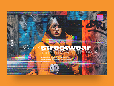 Streetwear Marketplace fashion landingpage marketplace streetwear ui ux website