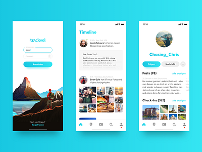 Travel Community app community network social travel ui ux