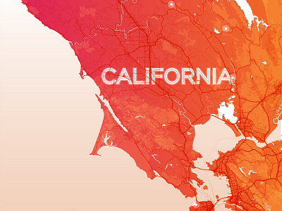 Cali Map california map vector