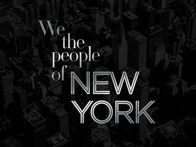 We the people typography