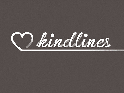 Kind Lines logotype illustration typography vector