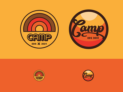 Camp 2021 Badge branding design illustration illustrator logo typography vector