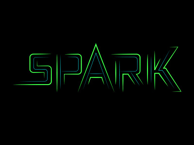 Spark logo typography vector