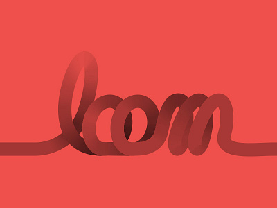 Loom Type typography vector