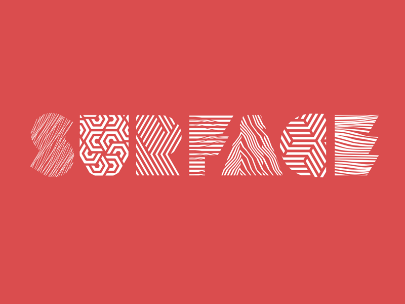 Surface gif typography vector