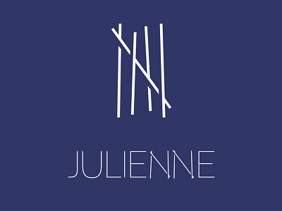 Julienne logo typography vector