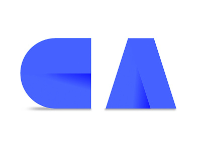 CA typography vector