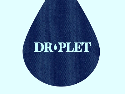 Droplet illustration illustrator logo typography