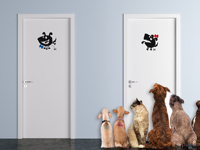 AMAdogs Icons design illustration signage design