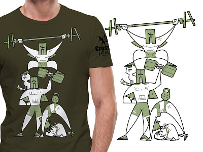 Crossfit Tomar T-shirt design illustration vector