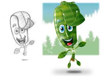 Mascot study illustration vector