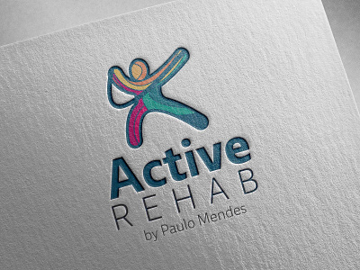 Active Rehab branding design illustration logo vector