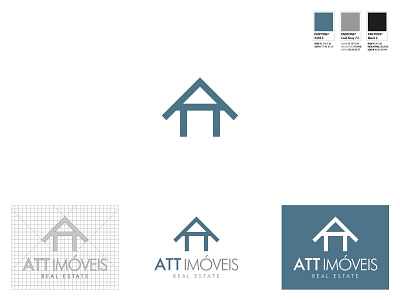 ATT Real Estate branding design logo